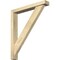 Ekena Millwork Traditional Block Rough Sawn Bracket w/ Offset Brace, Douglas Fir, 4"W x 26"D x 30"H BKT0402X26X30TRA05RDF - alternate 1